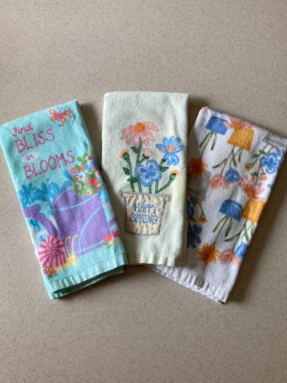 Kitchen/Bath Towels Bundle 7 Pc. -Spring/Easter Theme